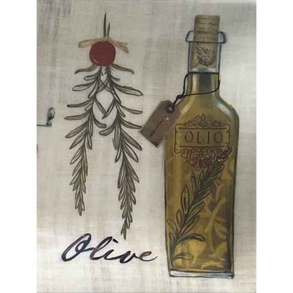 Cypress Home Mediterranean, Olive,‎ Cucina Ceramic Serving/Olive Oil Plate - Picture 4 of 12